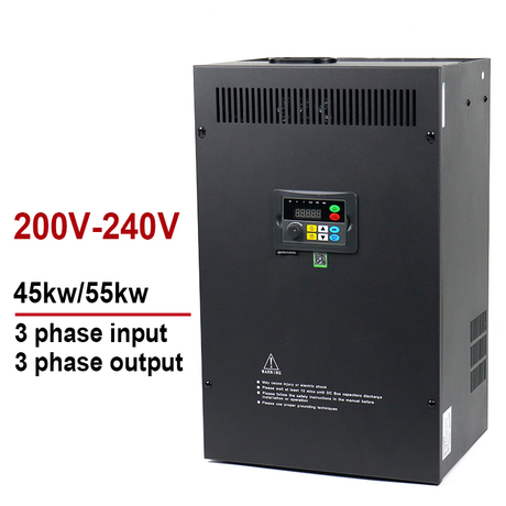 Variable Frequency Drive VFD Inverter&Converter 220V 45KW 55KW Input 3 Phases to Output 3 Phases