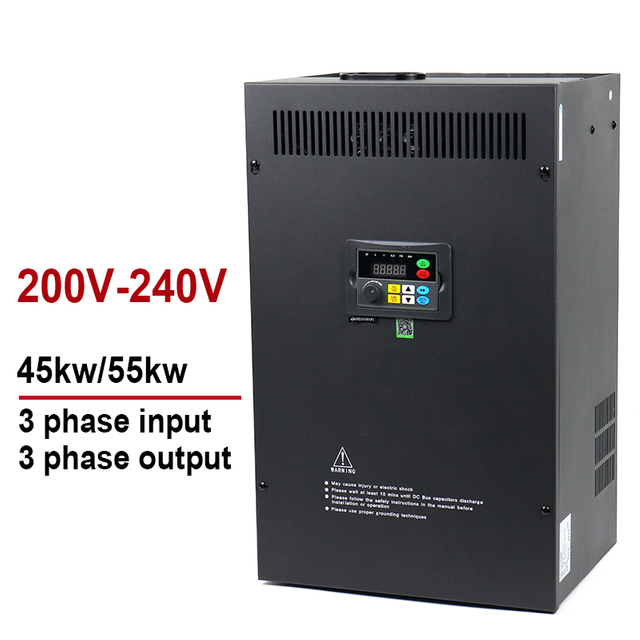 Variable Frequency Drive VFD Inverter&Converter 220V 45KW 55KW Input 3 Phases to Output 3 Phases