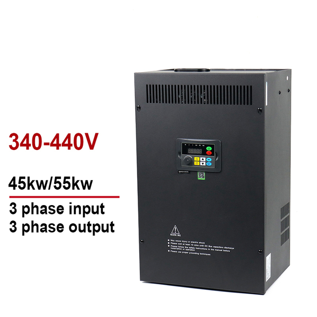 Variable Frequency Drive VFD Inverter&Converter 380V 45KW 55KW Input 3 Phases to Output 3 Phases