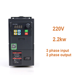 VFD Variable Frequency Drive 220V 2.2KW Input 3 Phases to Output 3 Phases