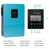 Hybrid Solar Inverter Grid Tied Inverter HE200-7200 Single phase 48Vdc 240Vac 6.2KW Blue