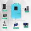 Hybrid Solar Inverter Grid Tied Inverter HE200-7200 Single phase 48Vdc 240Vac 6.2KW Blue
