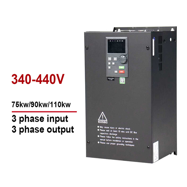 VFD Inverter&Converter Variable Frequency Drive 380V 75KW 95KW 110KW Input 3 Phases to Output 3 Phases