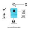 Hybrid Solar Inverter Grid Tied Inverter HE200-4200 Single phase 24Vdc 2400Vac 3.6KW Blue