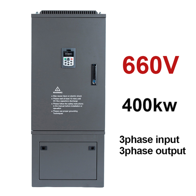 VFD Variable Frequency Drive Converter AC 660V 400KW 3 Phases Inverter