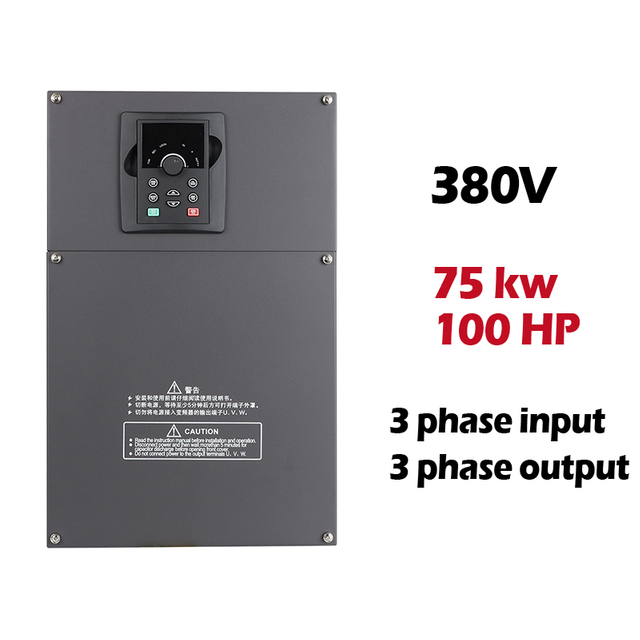 VFD Variable Frequency Drive 380V 75KW 3 Phases Inverter