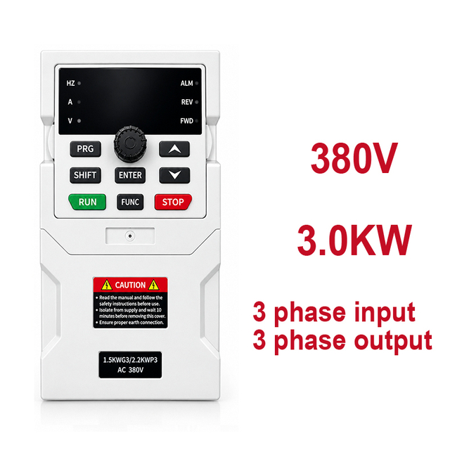 Variable Frequency Drive Input 3 Phase to Output 3 Phases 380V VFD 3.0KW
