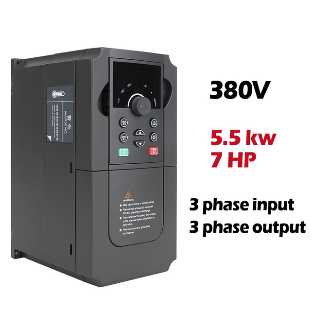 VFD Variable Frequency Drive 380V 5.5KW 3 Phases Inverter
