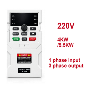 Variable Frequency Drive Input 1 Phase to Output 3 Phases 220V VFD 4.0KW 5.5KW