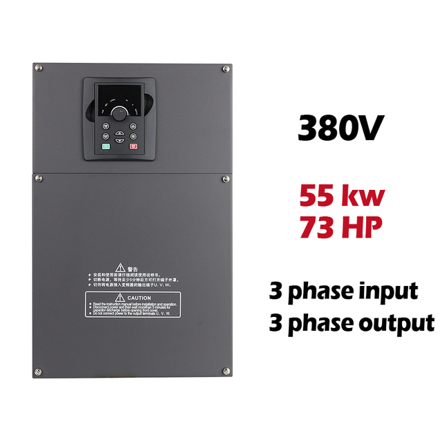 VFD Variable Frequency Drive 380V 55KW 3 Phases Inverter