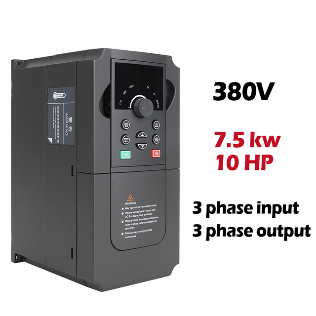 VFD Variable Frequency Drive 380V 7.5KW 3 Phases Inverter