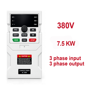 Variable Frequency Drive Input 3 Phase to Output 3 Phases 380V VFD 7.5KW