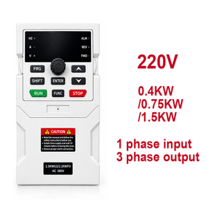 Variable Frequency Drive Input 1 Phase to Output 3 Phases 220V VFD 0.4KW 0.75KW 1.5KW 