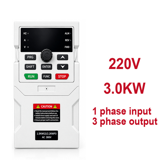 Variable Frequency Drive Input 1 Phase to Output 3 Phases 220V VFD 3.0KW