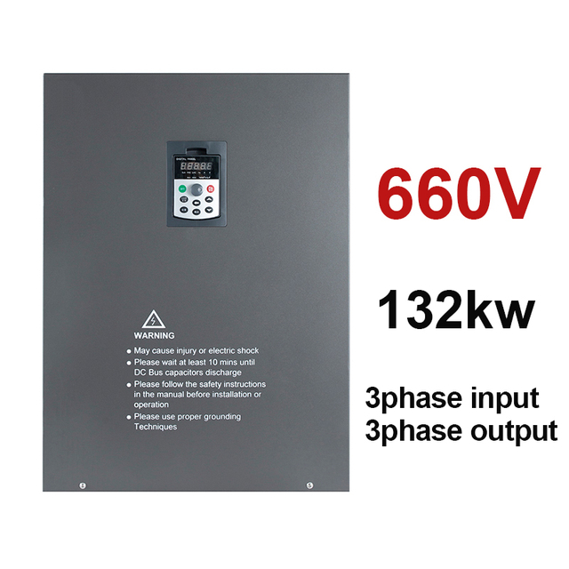 VFD Variable Frequency Drive Converter AC 660V 132KW 3 Phases Inverter