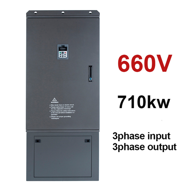 VFD Variable Frequency Drive Converter AC 660V 710KW 3 Phases Inverter