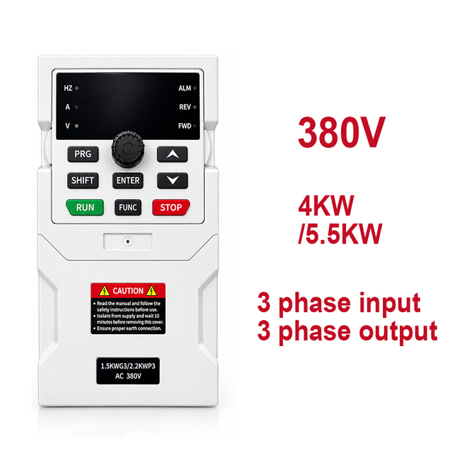 Variable Frequency Drive Input 3 Phase to Output 3 Phases 380V VFD 4.0KW 5.5KW