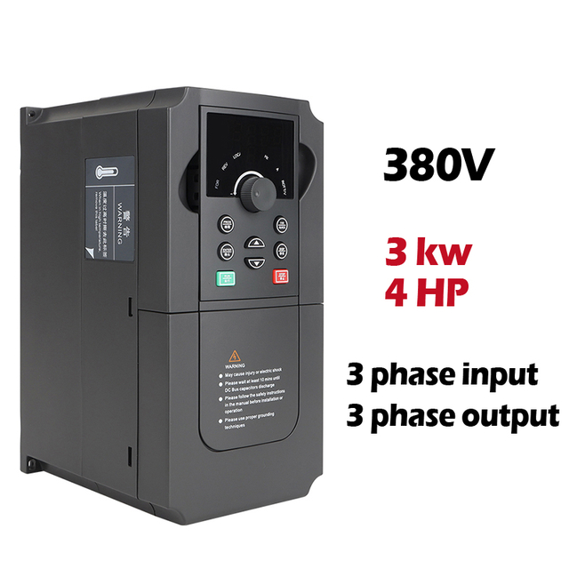 VFD Variable Frequency Drive 380V 3KW 3 Phases Inverter